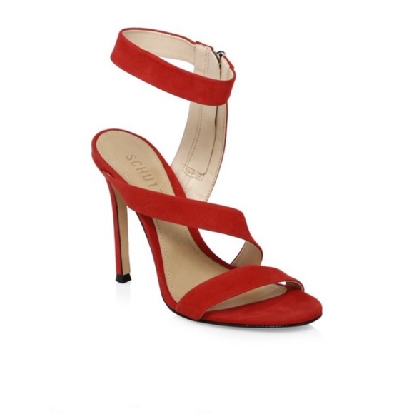 Schutz red strappy heels size 7 - Picture 4 of 7